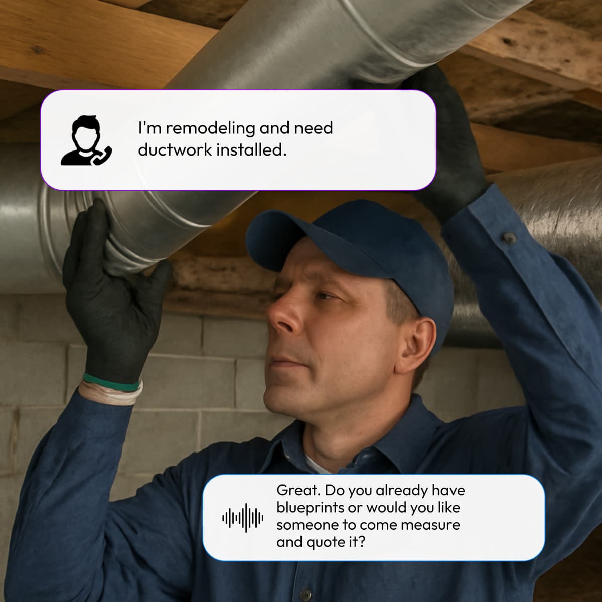 AI Answering Service for HVAC Information Collection