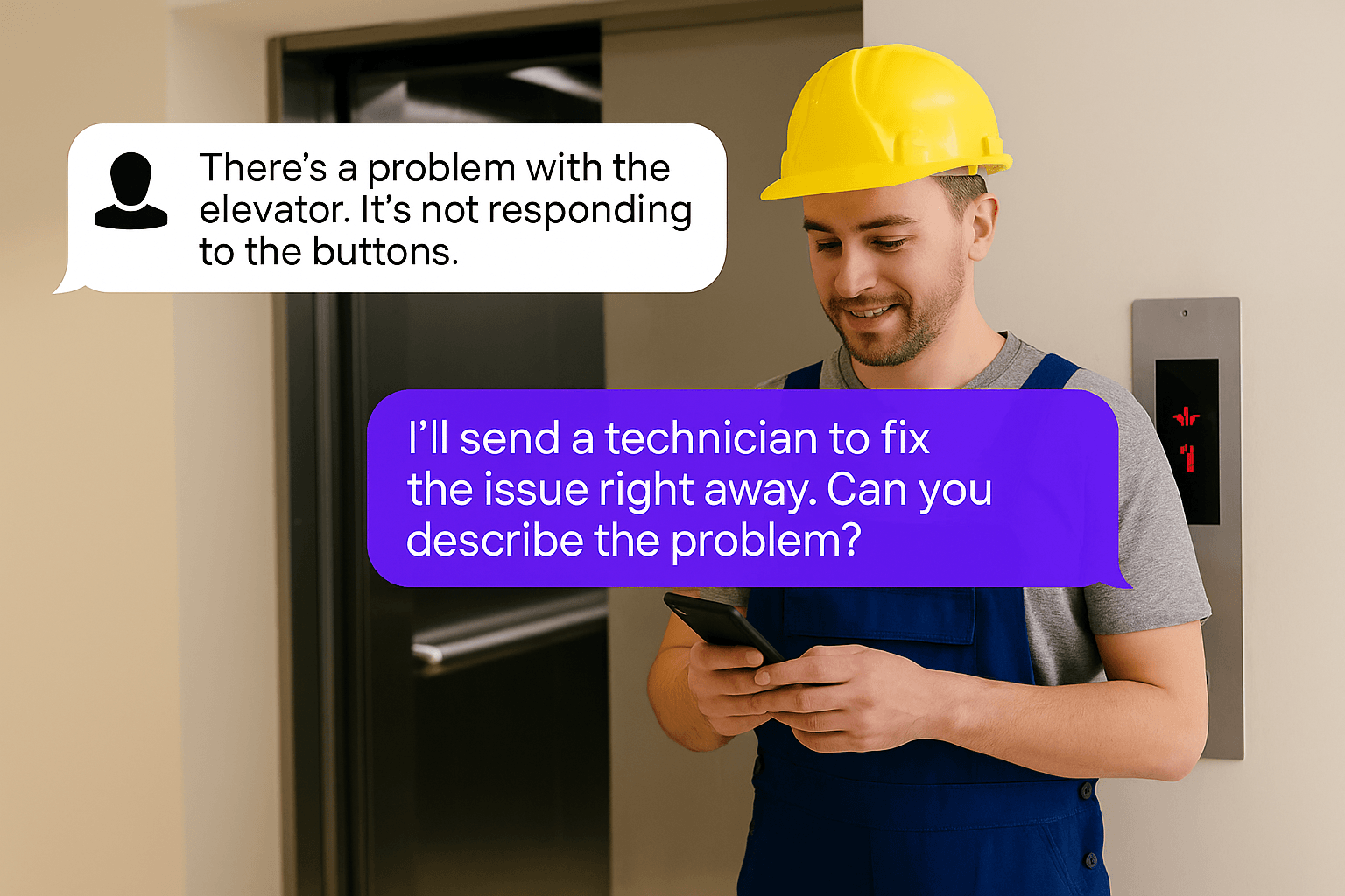 AI Receptionist For Elevator Maintenance