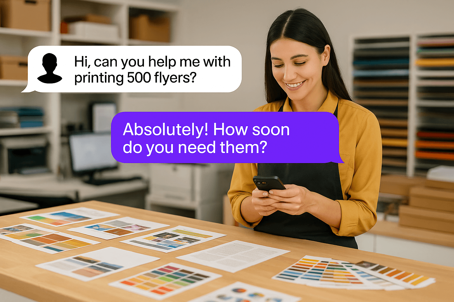 AI Receptionist For Print Shops