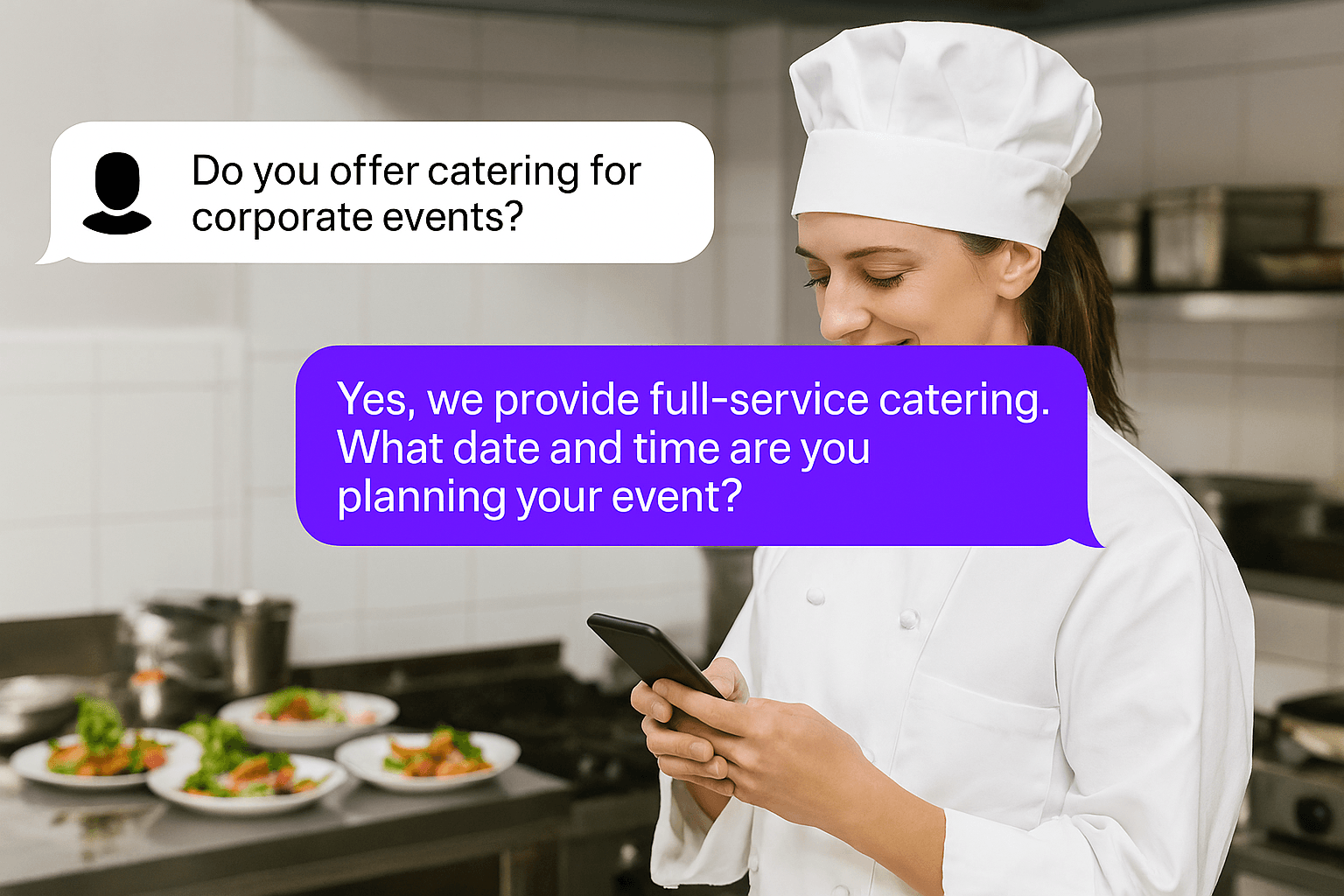 AI Receptionist For Catering Companies