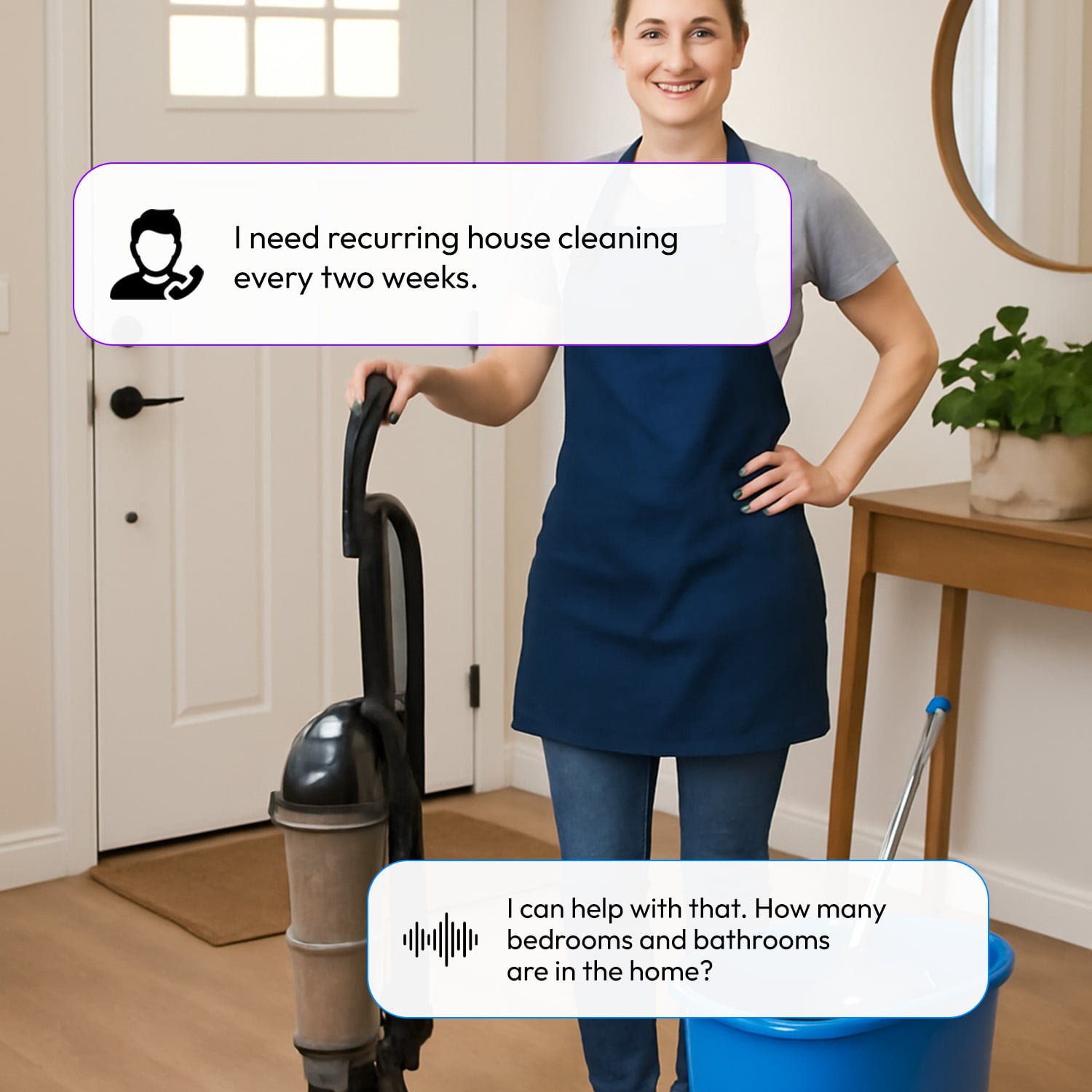 AI Answering Service for Cleaning Companies