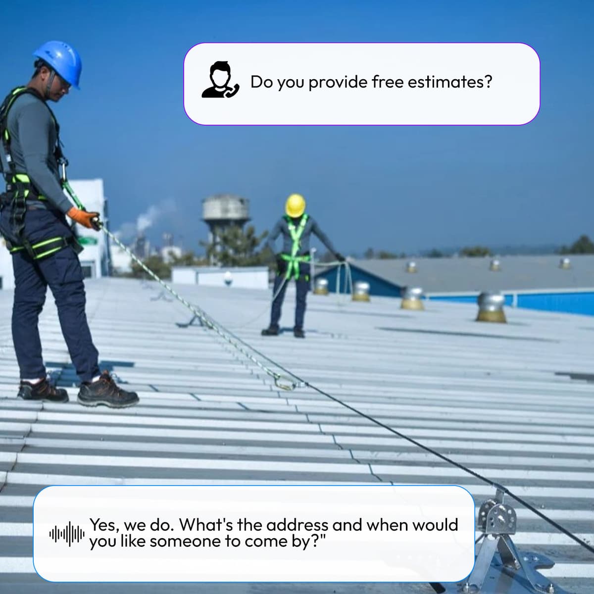 AI Answering Service for Roofing Companies Information Collection