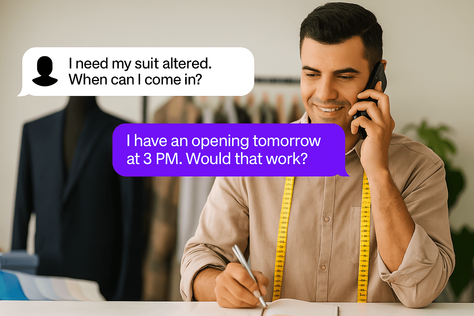 AI Receptionist For Tailor Shops