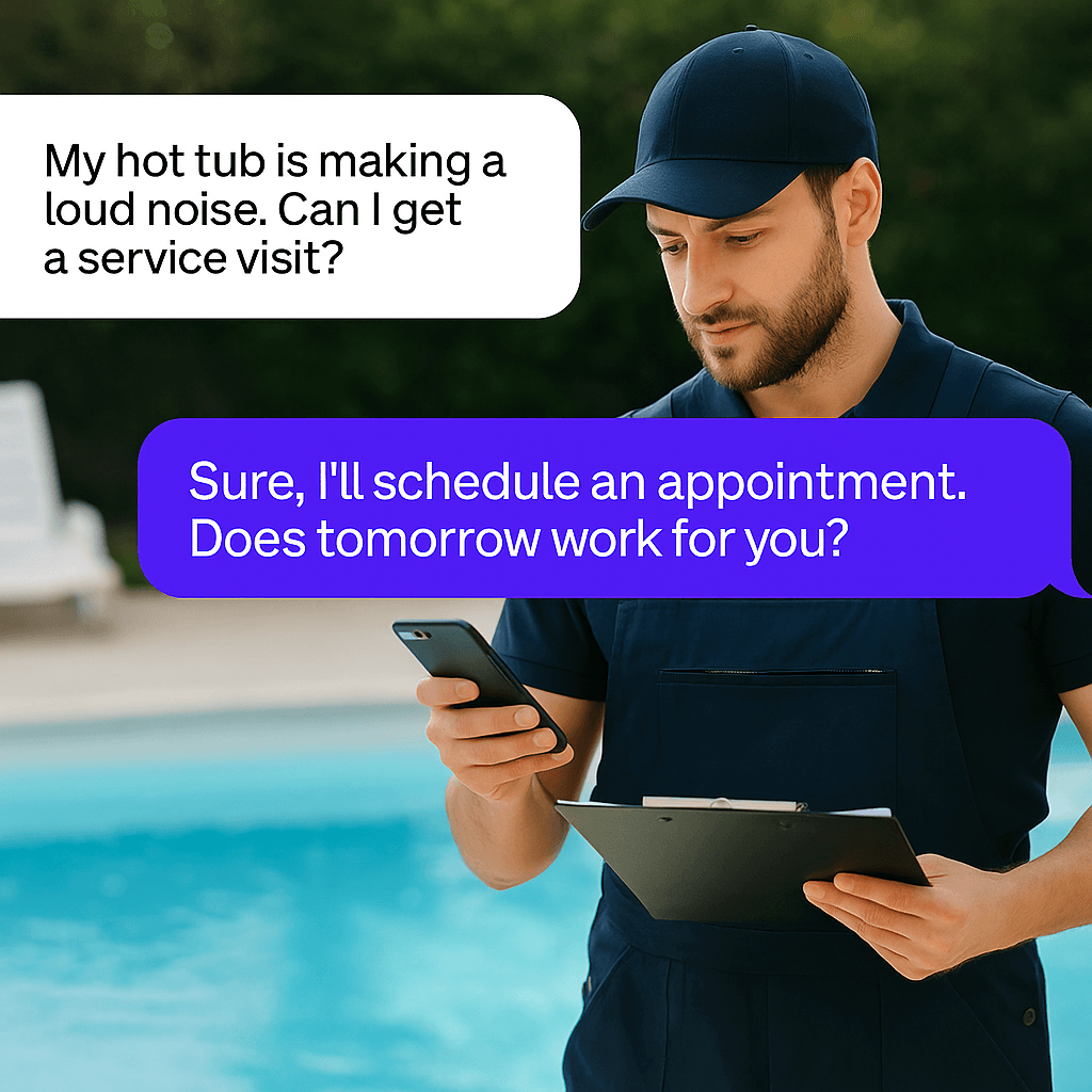 AI Receptionist For Pool and Hot Tub Companies