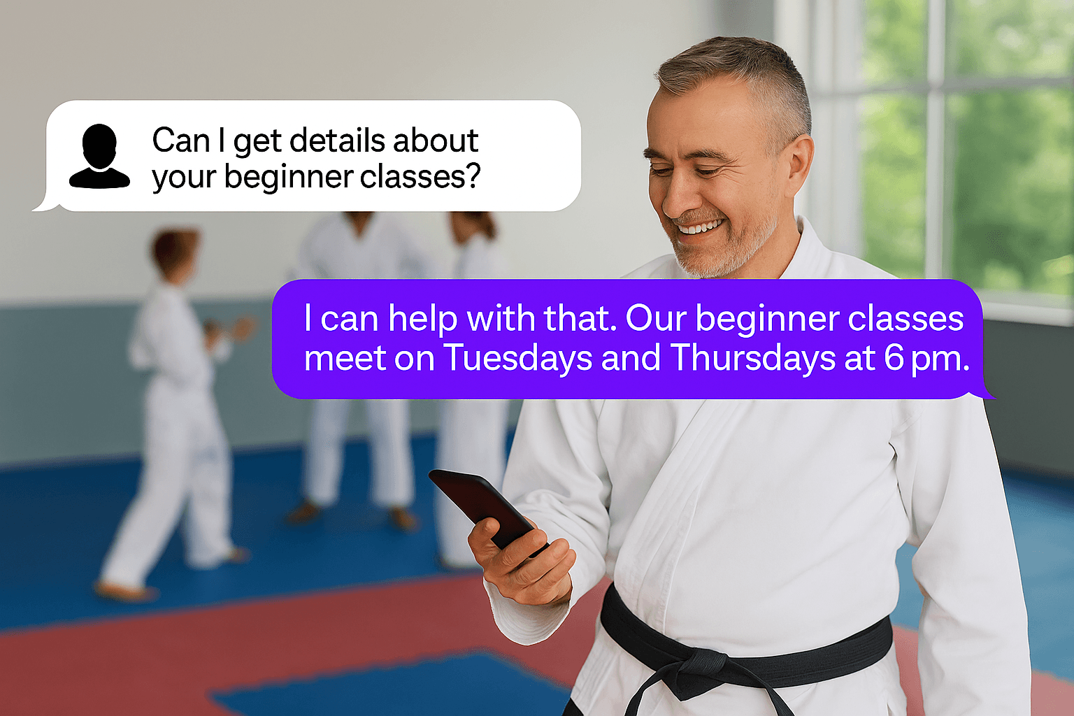 AI Receptionist For Martial Arts Schools