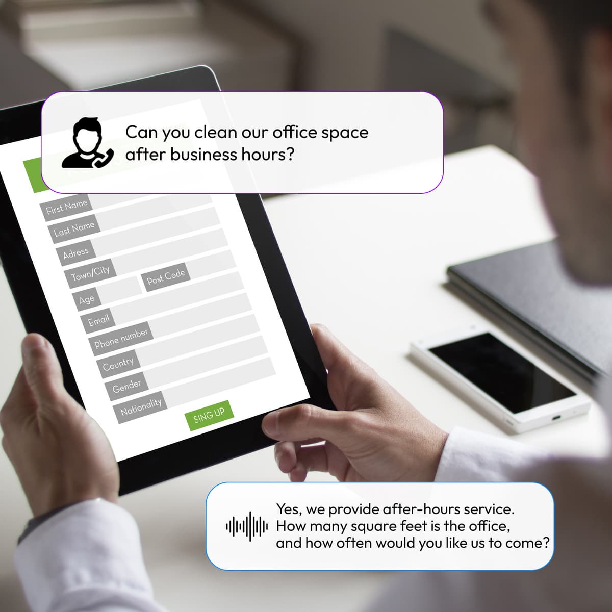 AI Answering Service for Cleaning Companies